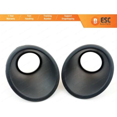 ESP978 Front Bumper Moulding Fog Light Surround Frame Housing 7452TJ 7452TK Left Right Black for Fiat Fiorino Qubo Nemo Bipper