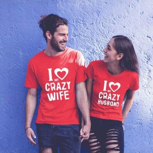 Couples Shirts Husband and Wife Shirts for Couples His and Hers Matching Lovers Clothes Honeymoon T Shirt Valentine Wedding Gift
