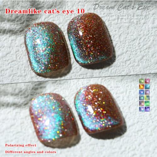 8ml Milk Tea Spar Cat Eye Popular Nail Glue Smoothie Wide Nail Polish Gel Transparent Versatile Shiny Silver Variety