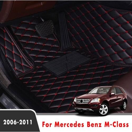 Car Floor Mats For Mercedes Benz M-Class 2011 2010 2009 2008 2007 2006 Carpets Foot Pads Car Styling Interior Accessories Covers