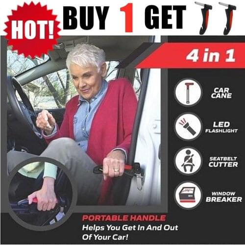 BUY 1 GET 2 Car SeatBelt Cutter Emergency Glass Breaker Autobar Support Cane Handle Aid Stand Grab Bar Door Support