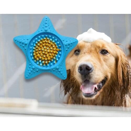 Feeding Dog Lick Pad Pet Slow Feeder Dog Suction Cup Soft Silicone Dog Bowl Mat Bathing Grooming Training Helper Pet Products