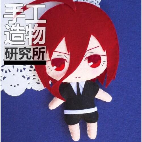 Anime Land of the Lustrous Cinnabar 12cm Soft Stuffed Toys DIY Handmade Pendant Keychain Doll Creative Gift