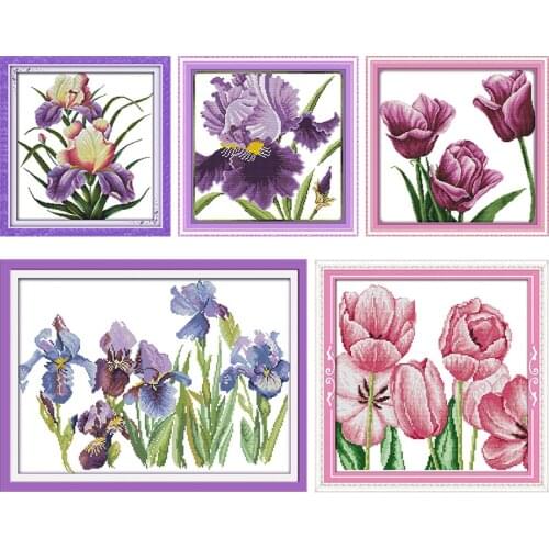 Joy Sunday Embroidery Stamped Cross Stitch Kit Remain Fragrance 11CT 14CT Counted Printed Needlework Decoration DIY Art Gift Set