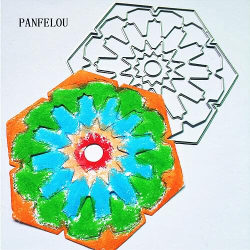 PANFELOU Halloween Rotating flower metal craft paper die cutting dies Scrapbooking/DIY Hallowmas Embossing mould cards