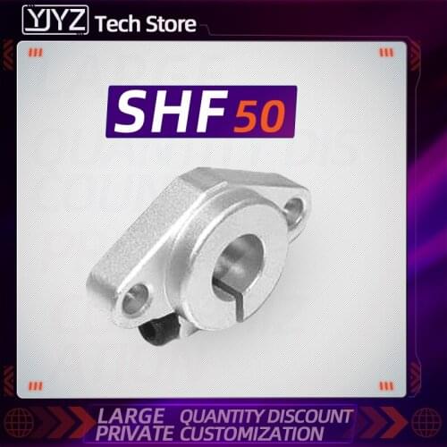 Hot Sale 1PC SHF50 Aluminum Linear Rod Rail Shaft Support CNC Router Parts 3D Printer Part