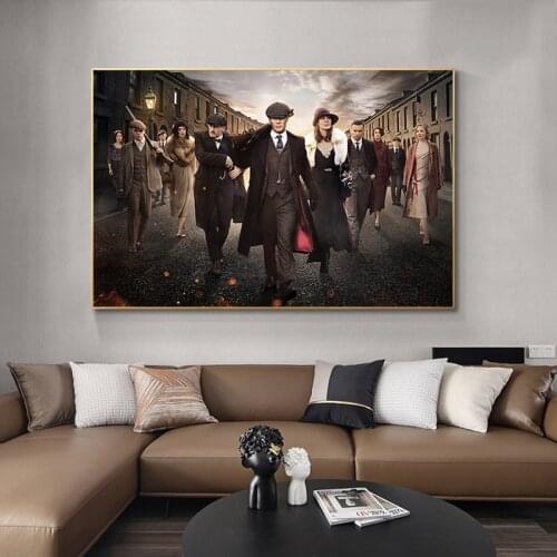 Peaky Blinders Season 3 Cillian Murphy Art Painting Print On Canvas Wall Canvas Art Picture for Living Room Quadros Home Decor