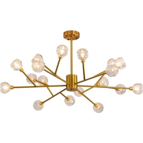 Postmodern living room chandelier personality molecular light light luxury simple style crystal restaurant light Nordic lamps