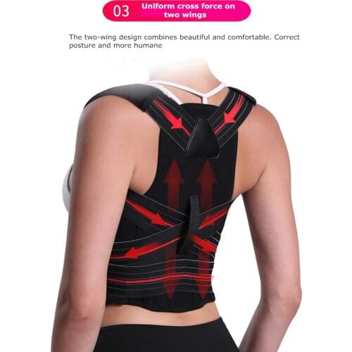 Lumbar Support Brace Back Support for Early Kyphosis Rounded Shoulder Posture Correction Muscular Aches Fully Adjustable Medical