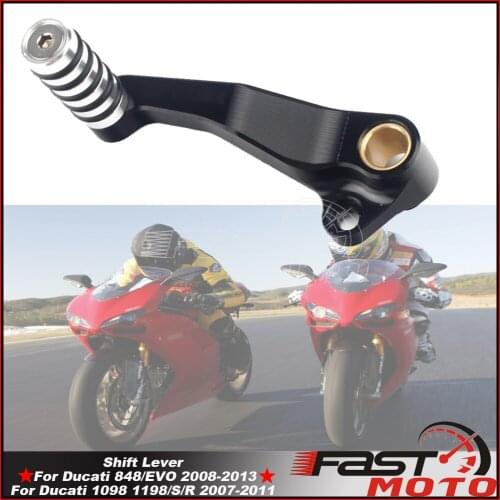 For Ducati 848/EVO 1098 1198/S/R Motorcycle Change Levers Shift Gear Lever Shifter Pedal Left Side Cafe Racer Accessories