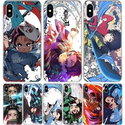 Demon Slayer Kimetsu No Yaiba Silicon Phone Case For Apple IPhone 11 12 Pro X XR XS Max 7 8 6 6S Plus 7G 6G 5S SE + Cover Coque