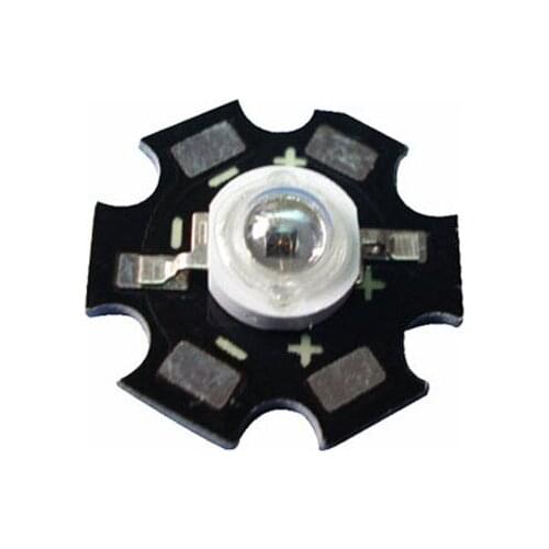 50X high power 3W 730nm led light beads with aluminum heat sink free shipping