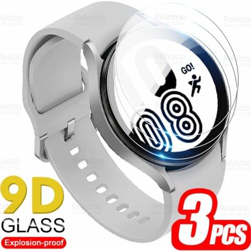 3pcs 9D Protective Glass For Samsung Galaxy Watch 4 Classic 42mm 46mm Tempered Glas Screen Protector Watch4 40mm 44mm Cover Film