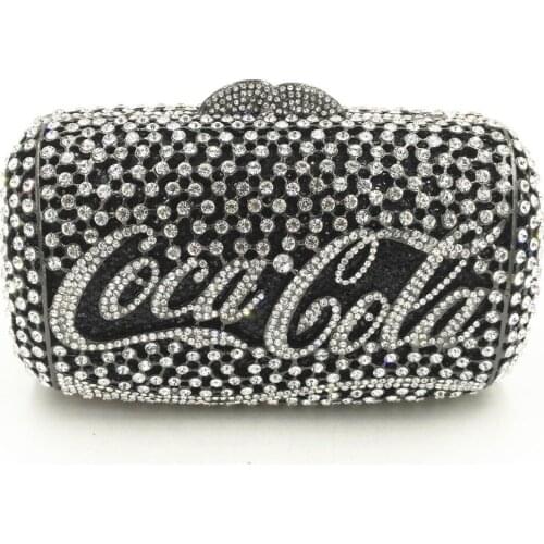 Hollow Out Red Crystal Women Evening Bags Metal Hard Case Bridal Handbag Ladies Wedding Purse For Bride Cocktail Party Hand Bag