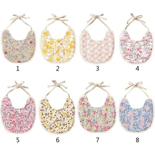 1 Pc Baby Cotton Linen Printing Bibs Double Sided Feeding Saliva Towel Bandana Scarf for Newborn Infants Shower Gifts