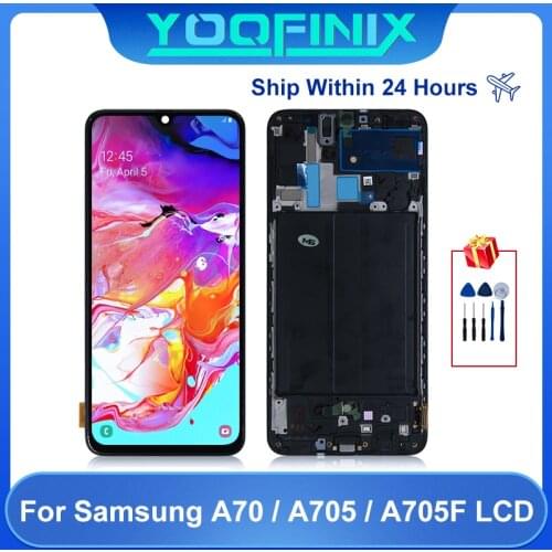 100%Original For Samsung Galaxy A70 LCD Display Touch Screen Digitizer Display Replacement Parts For A705FN SM-A705F SM-A705 LCD