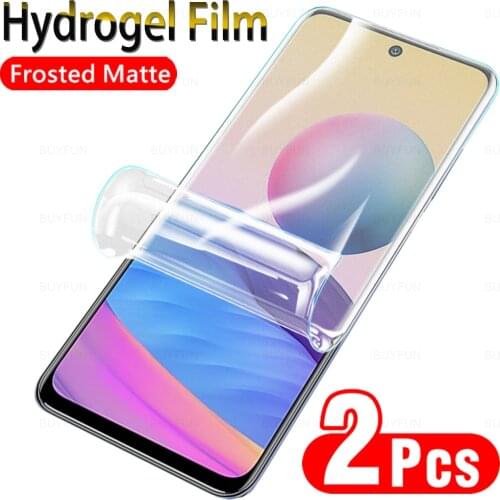 2PCS Matte Hydrogel Film For Xiaomi Redmi Note 10 5G Frosted Screen Protector For xiomi redmi note10 pro max 10s 10pro Not Glass