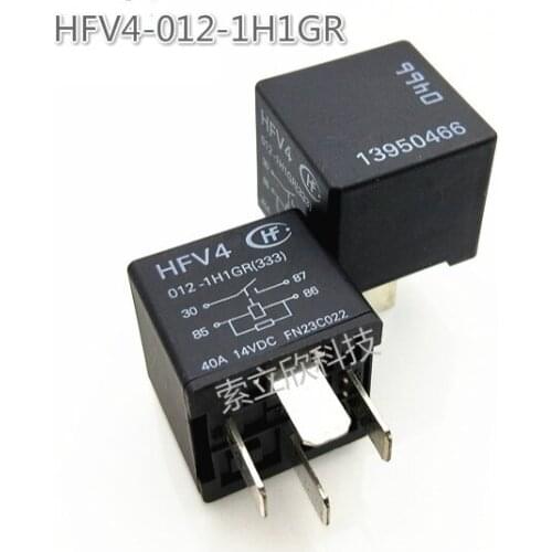 2pcs New Hfv4 12v4pin 40a Automotive Air Conditioning Fan Oil Pump Relay