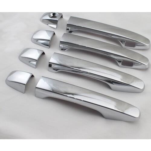 2011 2012 For Prius30 Wish Venza Forester SIENNA ABS Chrome Carbon Accessories Stickers Car Styling door handle cover