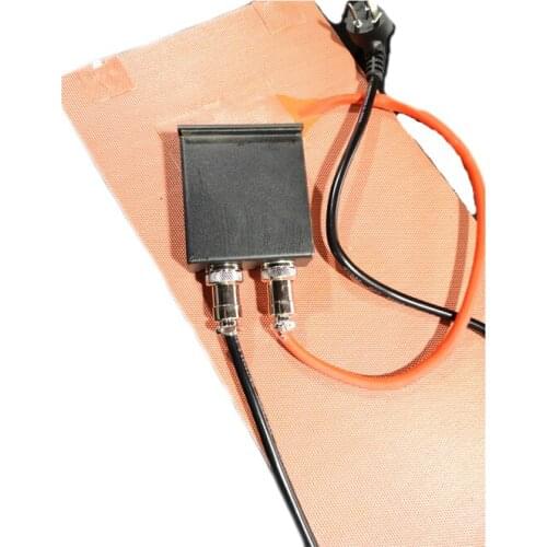 230V 669W 151*1265*1.5mm Silicone Gas Tank Heater Digital Thermostat on Wire 1800mm Lead Wire