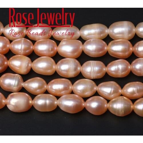 4A Quality 100% Real Natural Freshwater Cultured Gold Pearls Rice Shape Loose Beads 36 CM Strand 3-11 mm Size For Jewelry Making