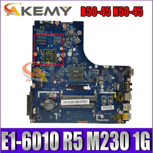 Akemy For Lenovo B50-45 n50-45 la-b291p Laptop Motherboard CPU e1-6010 R5 M230 1G DDR3 100% Test OK