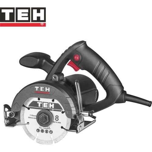 TEH 1200W 110mm Marble Cutter Electric Woodworking Stone Cut Machine Portable Ceramic Brick Floor Slotting Saw Power Tool 220V