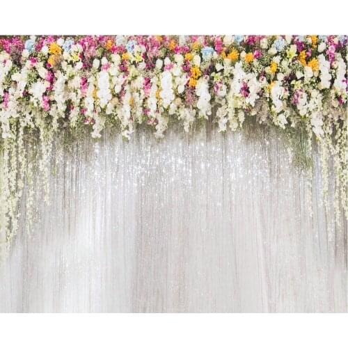 Flower Plant Shining Backdrop Baby Shower Party Birthday Room Decor Photo Booth Studio Prop