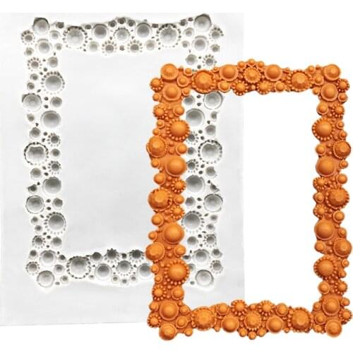 Photo Frame Silicone Sugarcraft Mold Resin Tools Cupcake Baking Mould Fondant Cake Decorating Tools