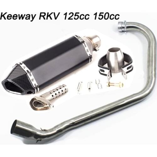 Motorcycle Exhaust Muffler For Keeway rkv 125 150 RKV125 RKV150 RKV125cc RKV150cc