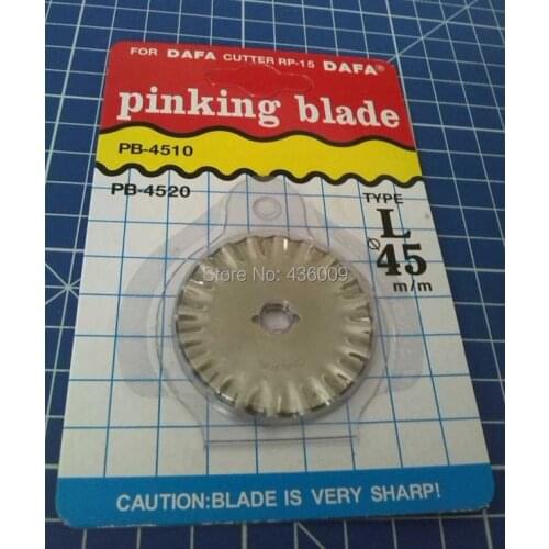 Diy Tools DAFA Brand Sewing Parts Top Quality Rotary Cutter Blades Intensive Pinking Blade 45mm Made In Taiwan
