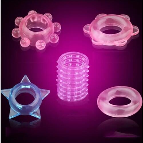 Mussels 5 Pcs Penis Rings Cock Rings Ejaculation Delay Penis Enlargement Stimulating Cock Ring Adult Sex Toys For Men Sex Shop