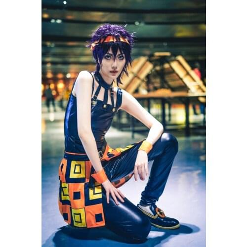 Anime JoJos Bizarre Adventure Cosplay Costume Narancia Ghirga Dress Unisex Outfit Belt Apron Full Set Halloween Christmas Gift