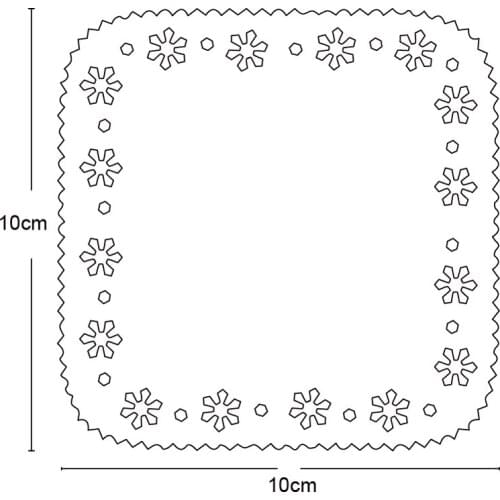 Lace Square Flower Frame Metal Cutting Dies for DIY Scrapbooking Dies Paper Cards Making Embossing die cut Decorative craft dies