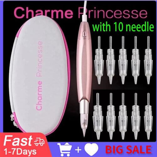 Dermografo Charme Princess Tattoo Pen Machine dermografo universa Semi Permanent Makeup Pen for Eyebrow Lip Eyeliner with needle