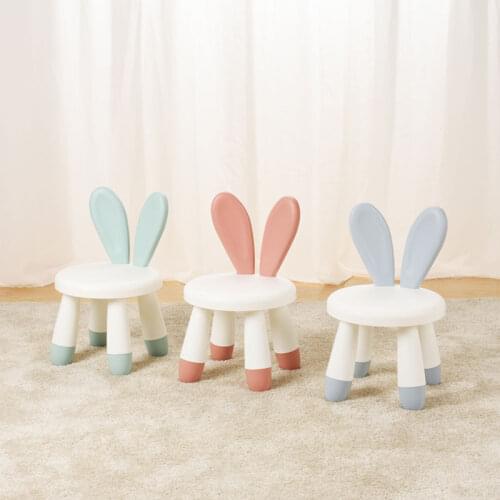 New Childrens Furniture Baby Chair Children Stool Footboard Indoor Bench Rabbit Deer Shape Children Chair Cute Rabbit Gift