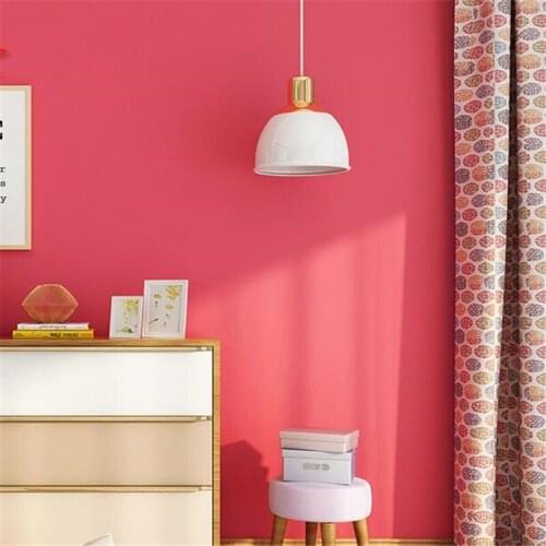 Wellyu Carmine wallpaper living room bedroom pure color modern minimalist wallpaper papel tapiz para pared moderno