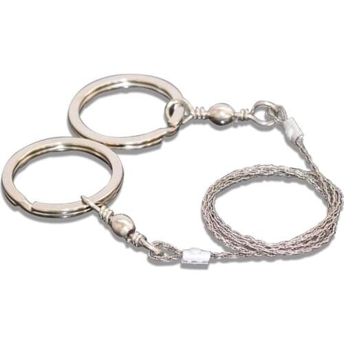 53cm Stainless Steel Wire Saw Portable Survival Saw Outdoor Tool Emergency Hand Rope