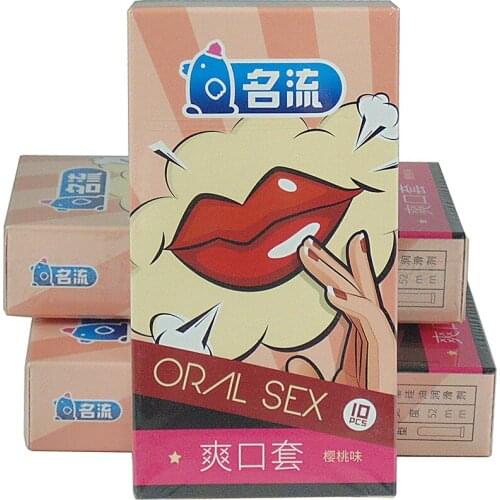 30Pcs/lot Oral Sex Condoms Cherry Taste Fruit Condones Sex Pleasure for Men or Women