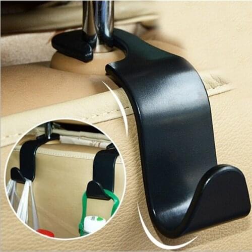 For Vehicle Hidden Headrest Hanger Clips For Shopping Bag Car Accessoriescar Organizer Storage Holder Car Seat Back Hook