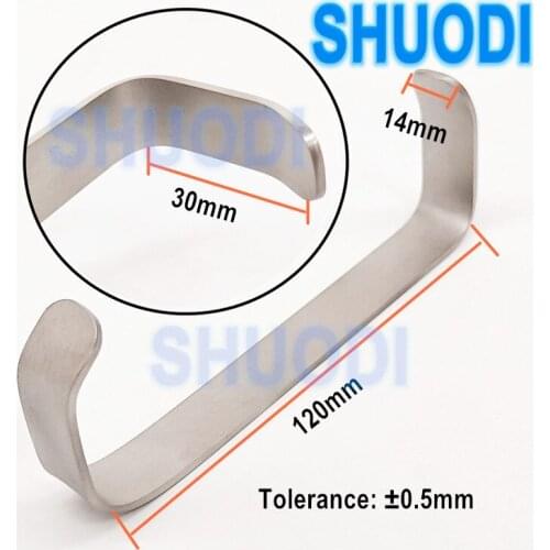 1 piece Dental Surgical Tissue Retractor Farabeuf Twin Hold Lips Cheek Handheld Retractors Double Ends Surgical Instrument Tool