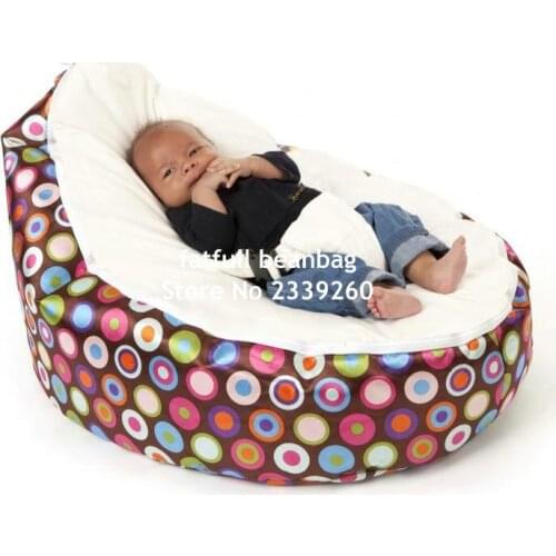 COVER ONLY, NO FILLINGS - deep sleep Comfortable Baby Bean Bag Kids Portable Beanbga Chair No beans with 2 Straps