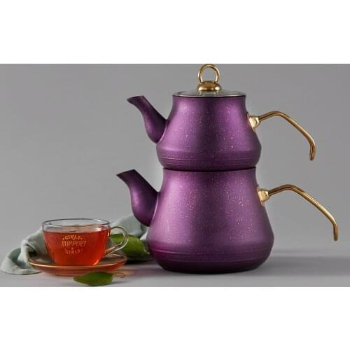 WONDERFUL MAGNIFICENT Karaca Bio Granite Teapot Set Purple QUALITY FREE SHIPPING WITH BEVERAGES AND BEVERAGES