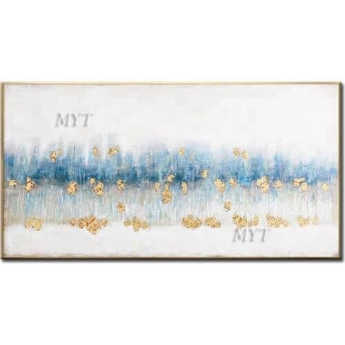 Waterscape Abstract Handpainted Beautiful Oil Painting Wall Art Home Decor Picture Modern Oil Painting On Canvas No Framed