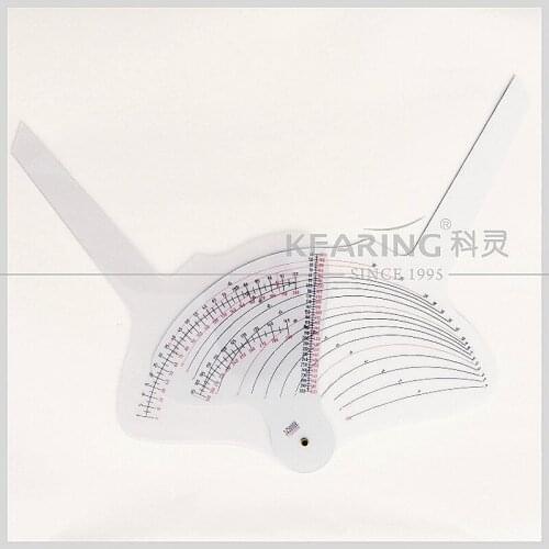 Military pincerlike ruler Military scale measuring ruler wear resistant built in scale missile measuring ruler clamp instrument