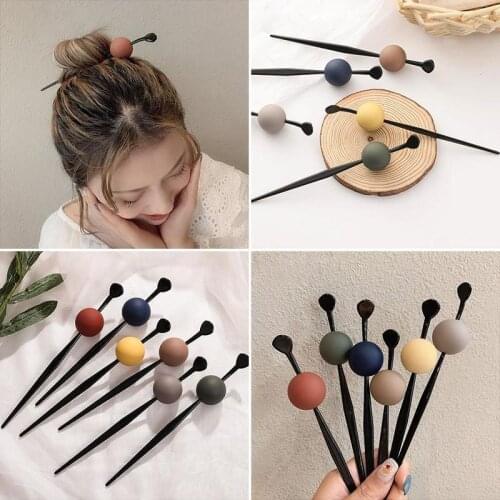 Fineone Wild ball headdress female simple modern ball head hairpin hairpin hair clip Accessories
