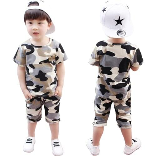 ZWF988 Summer Cotton Short Sleeves Clothes Suits Tops + Pants Baby Toddler Boy Clothing Sets Kids Children Girl Outfits