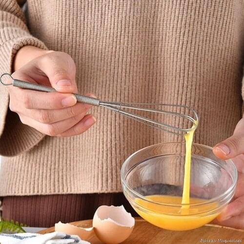 1PC Egg Beater Multifunctional Rotary Manual Mixer Mini Kitchen Egg Whisk Bake Tool Egg Agitator Eco-Friendly Egg Mixer