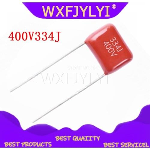 10PCS 400V334J 0.33UF Pitch 10mm 400V 330NF 334 CBB Polypropylene film capacitor