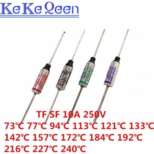 100PCS SF169E 172C TF 172 SEFUSE Cutoffs Thermal Fuse 10A 250V Assortment Kit SF152E SF76E SF113E SF91E SF96E SF188E SF240E